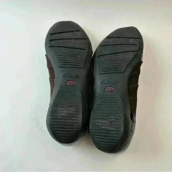 Clarks Everyday Brown Active Air Leather Loafers Women's Size 6 - Picture 8 of 9